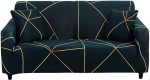 MIDODO Printed Couch Cover, Stretch Sofa Covers, Patterned Sofas, Seat Covers for 4 Seater, Couch Set (LGYC, 4 Seater/Large 3 Seater)