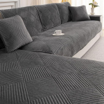 QHAIYYBF Sametist diivanikate nurgas diivan L kuju diivanikate diivanikate diivan / diivan viskekate nurgas diivan 1 2 3 4 istekohaga diivanikaitsja diivanikatted libisemisvastane koer kass elutuppa