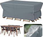 Velway aiam&ouml;&ouml;bli kate, veekindel, 180 x 120 x 74 cm, tuulekindel kaitsekate helkurribadega, 600D Oxfordi m&ouml;&ouml;blikomplektide kate, tolmukindlad katted aialauale, istumiskomplekt, hall