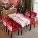 Proumhang j&otilde;ululauakate, toolikate komplekt, 1 laudlina ja 6 toolikatet, j&otilde;ululaudade s&ouml;&ouml;gitoa komplekt, veniv, eemaldatav, pestav, &otilde;likindel, veekindel kaitsekate, restoran