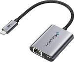 Cable Matters USB C Gigabit Ethernet adapter 140W laadimisega (USB C LAN adapter) 1000 Mbit/s, juhtmega Ethernet kiirus Chromecastile koos Google TV-ga (2020 versioon)
