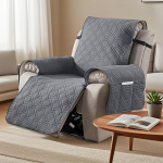 Pluusist tugitooli kaitsja lamamistoolile, k&otilde;ikeh&otilde;lmav toolikate, 1-kohaline libisemiskindel TV-tooli kaitsja taskutega, diivani k&auml;etugede katted, kaitse mustuse ja kriimustuste eest, tooli kate