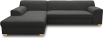 Domo Collection Tinos nurgadiivan, L-kujuline, nurgadiivan, 273 x 157 cm, antratsiit