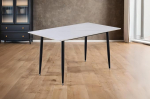 SAM G&ouml;teborgi keraamiline laud, 140 x 80 cm, v&auml;rv: Neli jalaga raam, metall, must, lihtne s&ouml;&ouml;gilaud / s&ouml;&ouml;gitoa laud.