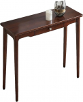 Rechteckig Beistelltisch ，Konsolentisch Mit Schublade，Eingangstisch im Retro Platzsparend，f&uuml;r Wohnzimmer、Foyer、Flur oder andere R&auml;ume(Dark Walnut,31in)