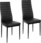 2 x S&ouml;&ouml;gitoolid Modernsed s&ouml;&ouml;gitoolid Paks polsterdus (must/2)