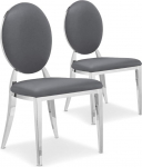 Menzzo Sofia roostevabast terasest toolid, hall, L45 x L47 x K90 cm