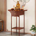 V&auml;ike altarilaud, konsoollaud sahtlitega, Hiina stiilis retro-buddha riiul sissep&auml;&auml;sualale (33 x 40 x 100 cm/13 x 16 x 39 tolli)