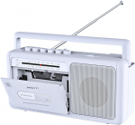 Kaasaskantav kassetim&auml;ngija Boombox, Vintage AM/FM stereoraadio Bluetoothiga, USB, k&otilde;rvaklappide pesa, kaasaskantav kassetisalvesti koju v&otilde;i &otilde;uele