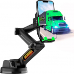 Mobiiltelefoni hoidja Truck Man mobiiltelefoni hoidja auto mobiiltelefoni hoidja veoautole, armatuurlaua tuuleklaasile 16,9-tolline pikk k&auml;si, super iminapp ja stabiilne, &uuml;hildub iPhone'i ja Samsungiga (roheline,