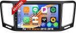 6G+128G 8 Core CAMECHO Android Autoradio VW Sharan 2012-2018 juhtmevaba Carplay Android autole, 9-tolline IPS puuteekraan Bluetooth FM / RDS EQ DSP GPS WiFi + tagurduskaamera ja mikrofoniga