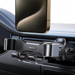 Miracase auto telefonihoidik [2024 Gravity Design] Telefonihoidik auto jaoks koos topelt &otilde;huventilaatori kinnitusega terasest, mis &uuml;hildub iPhone 16 Pro Max Plus, Samsung & Alleniga.