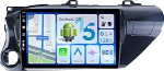 10-tolline IPS 6G + 128G 2 DIN Android 15 autoraadio stereo Toyota Hilux 2015-2020 raadio koos GPS navigatsioonitoega BT DAB + Carplay WiFi 4G SWC RDS USB DSPga
