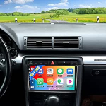 8 Core 6+128G Android 13 autoraadio Audi A4 S4 RS4 8E B6 B7 2000-2009 koos Carplay Android autoga, 9-tolline puuteekraaniga raadio intelligentse h&auml;&auml;lega Bluetooth WiFi GPS FM / RDS 32EQ v&otilde;rgu raadio SWCga