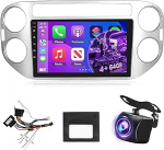 [4+64G] Androidi autoraadio VW Tiguan 2006-2016 juhtmevaba Carplay ja Android Car - 9-tolline IPS puuteekraaniga autoraadio 1280&times;720P, AI DSP, EQ, SWC, GPS ja AHD tagantvaate kaameraga