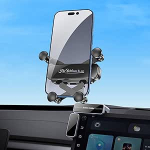 Tesla Handyhalterung Schwerkraftsensor blockiert Nicht die L&uuml;ftungsschlitze 360&deg;-Drehung Legierungsst&auml;nder Silikon-Displayschutzfolie geeignet f&uuml;r Tesla Model 3/Y/S/X/Cybertruck