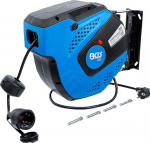 BGS 3321 automaatne kaablirull, 15 m + 1 m juhet, 180&deg; k&uuml;lgsuunas p&ouml;&ouml;ratav, sisaldab kinnituskonksu