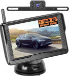 Inefala traadita tagurduskaamera 5-tollise HD IPS monitoriga, numbrim&auml;rk IP69 veekindel auto tagurduskaamera &ouml;ise n&auml;gemisega autodele, veoautodele, maasturitele, kaubikutele