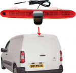 Dolphin Automotive tagumine piduritulede tagurduskaamera, mis sobib Citroen Berlingo & Peugeot Partner II 2008-2018 (ainult kaamera).