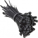 KafTon kaablisidemed (3.6mm x 100mm) 100 Pack, UL heakskiidetud, ideaalne arvuti- ja v&otilde;rgukaablite korrastamiseks, taimede toetamiseks, m&auml;hkimiseks, &auml;ravoolukanalisatsiooniks, aianduseks, kontorisse (must)