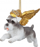 Design Toscano JH170719 J&otilde;ulukuusekaunistus - Pooch Miniature Schnauzer P&uuml;hadekarva koerakaunistused