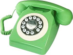 Juhtmega retro telefon, TelPal Vintage vanad telefonid, klassikalised 1930ndate aastate lauatelefonid koju ja kontorisse, uudne hotellitelefon korduval valimisel