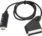 SCART to HDMI konverteri kaabel, HD 1080P SCART to HD multimeedia adapteri kaabel TV, heli video DC 5V