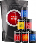 Hallingers Winter Kitchen - Wonder Bag XXL Gourmet maitseainete kinkekomplekt koos 6 aroomipurgiga - maitseainesegud j&otilde;uludeks (komplekt) - kingitus suvel ja t&auml;iuslikuks grillikingituseks | New Home Rest