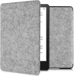 kwmobile H&uuml;lle kompatibel mit Amazon Kindle Paperwhite 11. Generation 2021 - Filz Stoff eReader Schutzh&uuml;lle Cover Case - Hellgrau