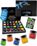 Hallingers Genuss Manufaktur Spice Gift Set - 24 Premium Spices from around the World, Elegantne kinkekarp, k&auml;sitsi valmistatud, t&auml;iuslik s&uuml;nnip&auml;evakinkidee meestele ja naistele, ka j&otilde;uludeks.
