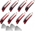 CCLIFE 8-osaline l&otilde;iketera 18 mm vaibak&auml;&auml;rid ohutuslukuga, sisaldab 40 asendusetera