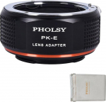 PHOLSY PK Sony E objektiivi adapter, mis &uuml;hildub Pentax K PK objektiiviga Sony E kaamerakerele Alpha a7 a6000 a6300 a6500 a5000 a5100 NEX 7/6/5, NEX 5N 3N, a9 ii, a7S iii ii, a7R v iv iii, a7C
