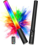 LUXCEO P400 LED Video Light RGB Light Rod Photography, LED Photography Full Colour Light, 2500K-6500K, CRI95+, Full Colour, Brightness 0-100% Adjustable, 12 Effects for TikTok, Vlog, YouTube,