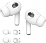 DamonLight 2 paari AirPods silikoonist k&otilde;rvaklappe [ei sobi laadimiskohvrisse] [USA patendiga registreeritud] &uuml;hildub Apple AirPods 4 (valge)