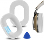 Geekria Sport Cooling Gel asendusk&otilde;rvapadjad Bowers & Wilkins Px8, Px7S2 (ei sobi Px7, Px7S2e) k&otilde;rvaklappide k&otilde;rvapadjadele (valge)
