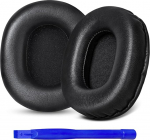 Aurivor k&otilde;rvapadjad Audio Technica ATH-M50X M50xBT2 M50xLAB M40X M30X M20X MSR7 SX1 monitorik&otilde;rvaklappidele, k&otilde;rvapadjad ehtsa lambanahaga ja suure tihedusega vahuga (Lamskin Black)