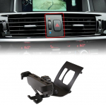 Mobiiltelefonihoidik, mis &uuml;hildub X3 / X4 (2011-2016) | Premium Aluminium | Rotary Knob versioon | Must iPhone 17/16/15/14/13 Pro Max Plus ja 4-7-tollise nutitelefoni jaoks.