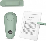 RF Fernbedienung zum Lesen f&uuml;r Kindle Paperwhite Oasis Scribe,Seitenwenden f&uuml;r Phone, iOS Android Tablets, Fernbedienung Phone, Kamera Videoaufzeichnung (Gr&uuml;n kleiner Clip)
