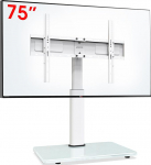 Teleri statiivi k&otilde;rgus 900 mm 32-55 65 75-tollistele teleritele Kallutatav p&ouml;&ouml;rlev ja reguleeritava k&otilde;rgusega teleri statiiv Universaalne teleri statiiv Max VESA 600 x 400 mm 45 kg (valge)