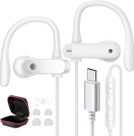USB C Kopfh&ouml;rer f&uuml;r Samsung A54 A34 Galaxy A55 A36,In Ear Typ C Headset USB C Anschluss Ohrh&ouml;rer mit ENC Mikrofon Kabel mit Ohrb&uuml;gel f&uuml;r iPhone 16 17 5G Pixel 9a 10 Pro Poco X7 f&uuml;r Laufen,Gym,Fitness
