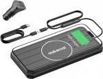 Induktives Laden Auto, 15W Schnelles Kabelloses Ladepad Auto rutschfeste Induktive Ladestation Auto mit 70cm USB-A Verl&auml;ngerung, Kompatibel mit iPhone 16/15/14/13, Samsung, Google