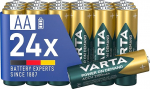 VARTA AA laetavad patareid 24 aku pakett n&otilde;udmisel 2100mAh Ni-MH eellaetud kasutusvalmis [Amazon Exclusive]