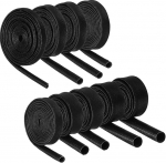 QUARKZMAN 9 kaablih&uuml;lssi pakk, must, kuumakaitse voolik, 9 t&uuml;&uuml;pi, sisel&auml;bim&otilde;&otilde;t, kangast voolik, 1 m pikk, kaabli kaitsevoolik, isesulguv, silikoon, klaaskiust voolik kaablijuhtimiseks