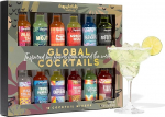 Thoughtfully Gifts Global Cocktail Mix Set - kinkekomplekt 12 maitsega kokteilide segamiseks (alkoholivaba - 12 x 70 ml)