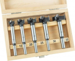 ENT 5-Piece HW Forstner Bit Set - Diameter 15 / 20 / 25 / 30 / 35 mm - Shaft Diameter 8/10mm