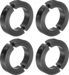 QUARKZMAN Pack of 4 Double Split Clamping Ring Shaft 1-7/8 Inch Bore Two Piece Clamping Ring, 2-7/8 Inch Outer Diameter, 11/16 Inch Thickness, 45 Steel Axle Clamping Ring, Screw Style
