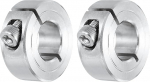 hankimise kaart Pack of 2 Shank Sleeve 16mm Bore Single Split 304 roostevabast terasest Clamp Shaft Collars for Industrial Automation Conveyor Belt Systems