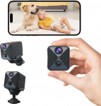 javiscam Mini Camera WiFi 2K Mini Indoor Outdoor Wireless Security Camera Long Recording Mini Motion Detection Batteries Night Vision