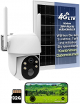 MOES 4G LTE valvekaamera integreeritud VSIM-kaardiga, aku ja valvekaamera Solar Outdoor, 2K &ouml;&ouml;n&auml;gemine, PTZ 355&deg;/100&deg;, PIR-tuvastus, kahesuunaline heli, IP65, looduskaamera koos SIM-kaardiga