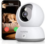 blurams siseruumide valvekaamera, 2K WLAN kaamera, 2.4GHz/5GHz, PTZ koerakaamera, 360&deg; IP-kaamera kodu valvamiseks, kahesuunaline heli, liikumise j&auml;lgimine, &ouml;ine n&auml;gemine, sireen, pilv ja SD-kaardid